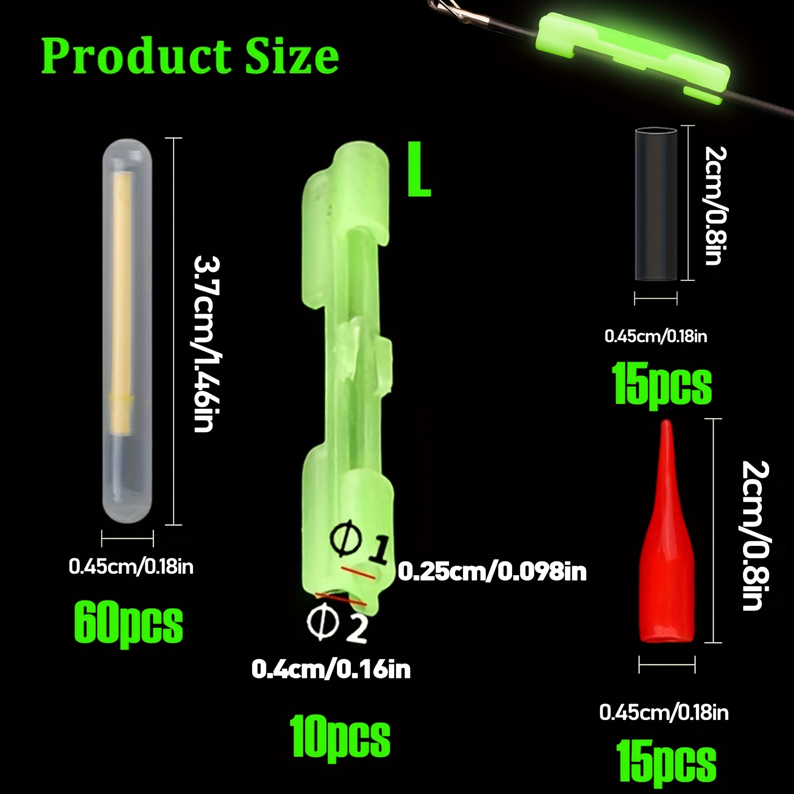 100PCS Fishing Glow Sticks Set - Fish Alarm review and price